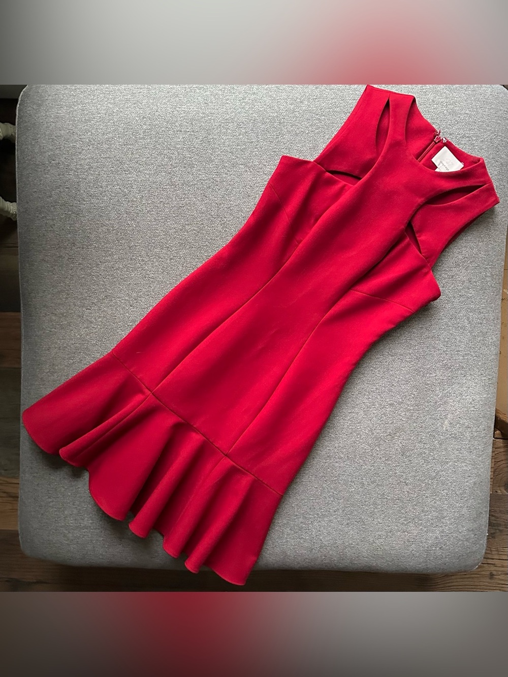 cinq a sept Red Scorpio Cutout Mini Dress Size 4
